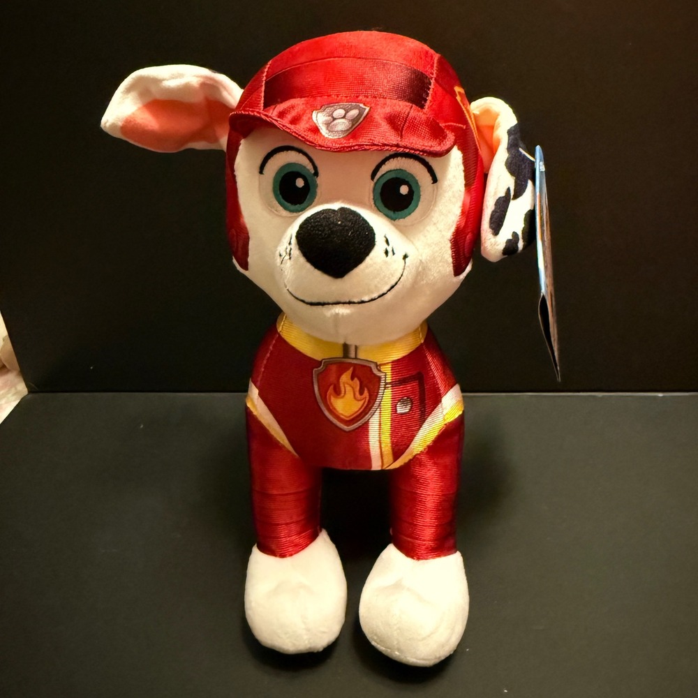 Paw Patrol Marshall Plush 8" NWT Rescue Wheels Dalmatian Fire Dog
